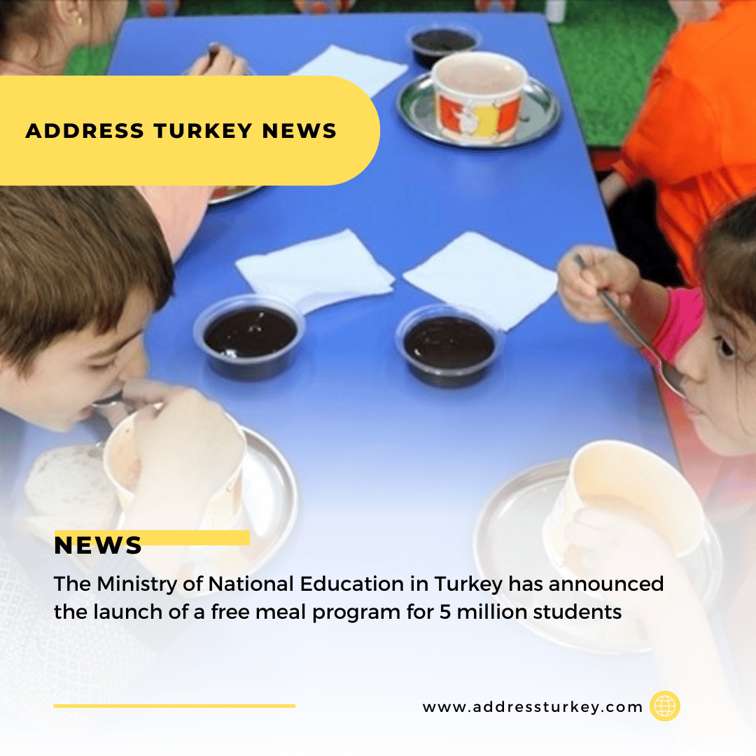 Free Meal Program for 5 Million Students to be Implemented in Turkey