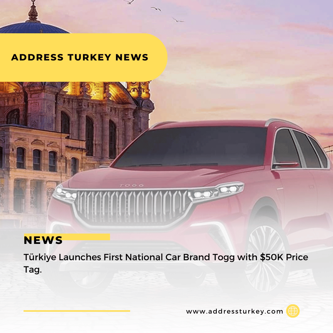 Türkiye Launches First National Car Brand Togg with $50K Price Tag
