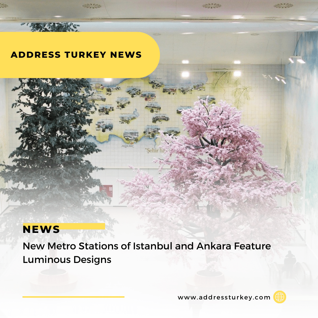 New Metro Stations of Istanbul and Ankara Feature Luminous Designs